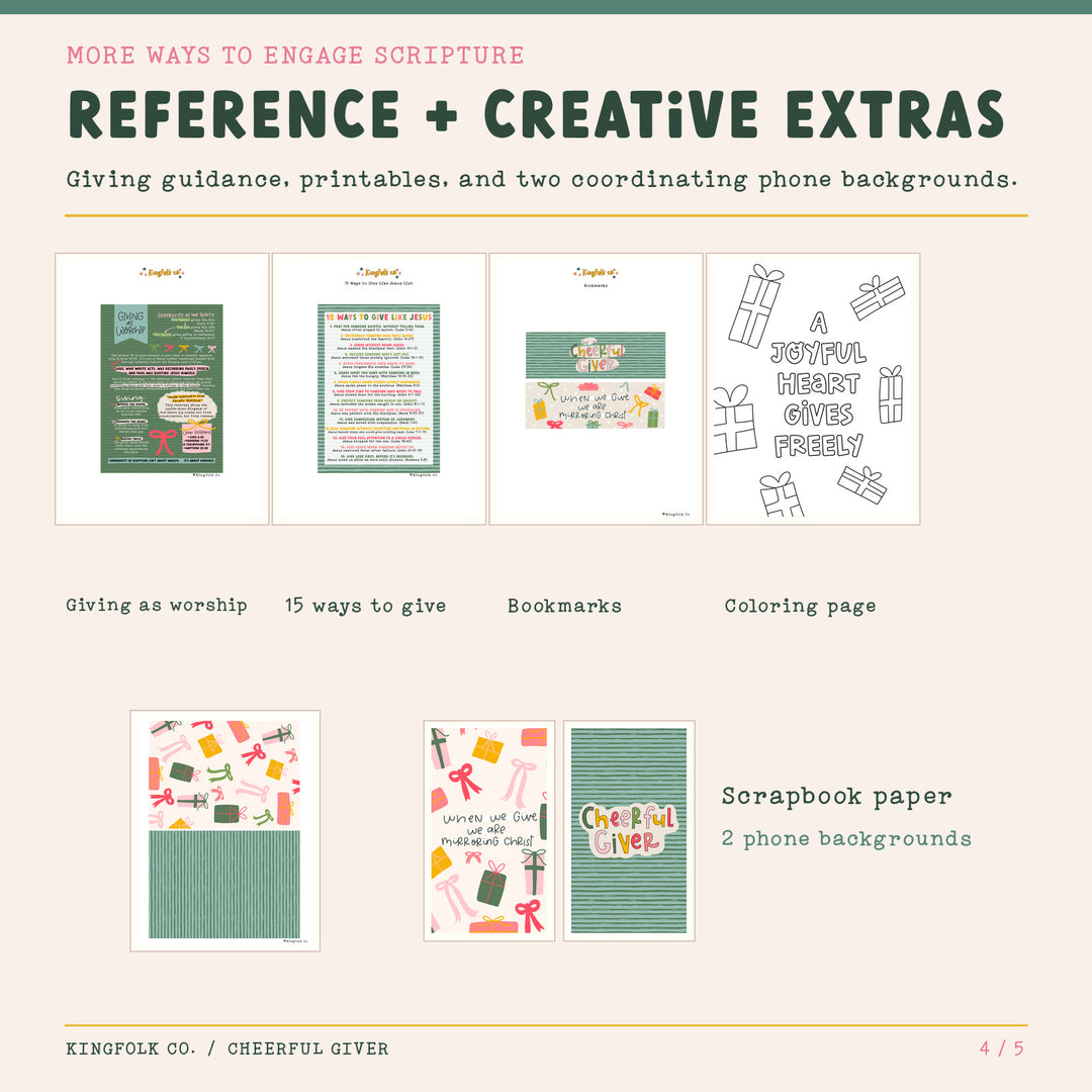 Cheerful Giver | Digital Bible Study Bundle - Kingfolk Co