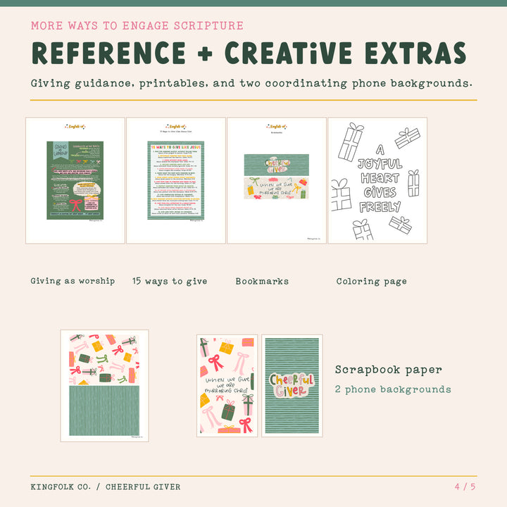 Cheerful Giver | Digital Bible Study Bundle - Kingfolk Co