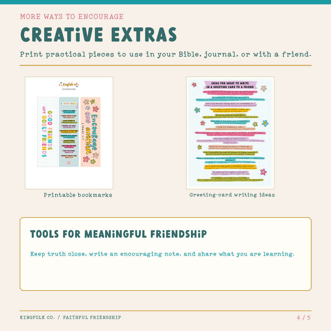 Faithful Friendship | Digital Bible Study Bundle - Kingfolk Co