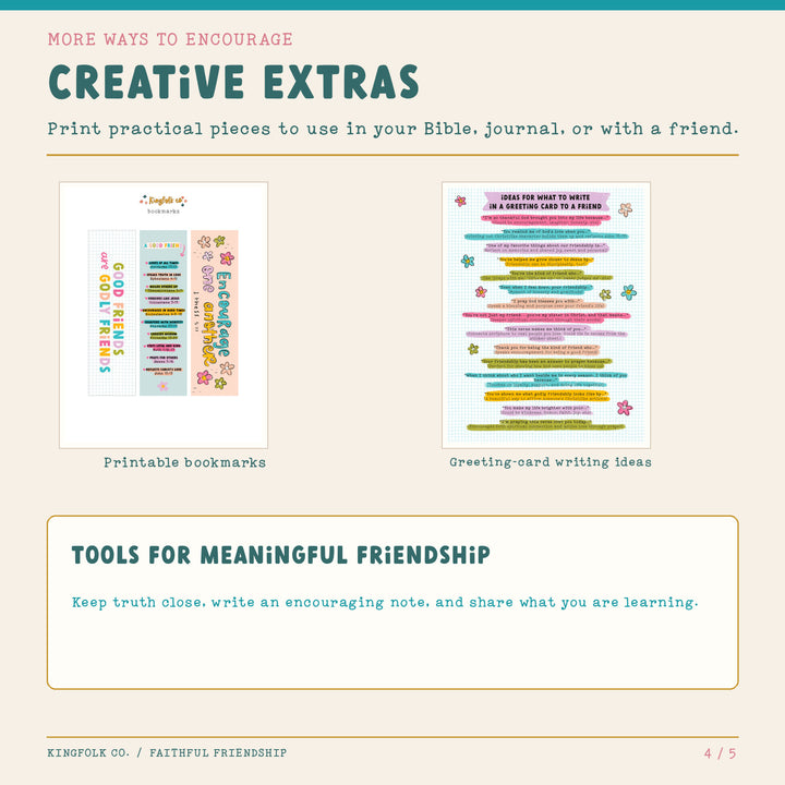 Faithful Friendship | Digital Bible Study Bundle - Kingfolk Co