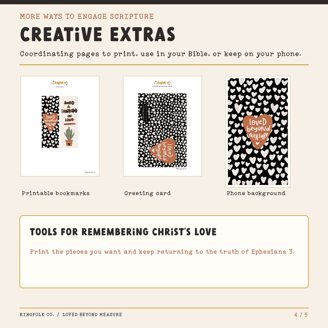 Loved Beyond Measure | Digital Bible Study Bundle - Kingfolk Co