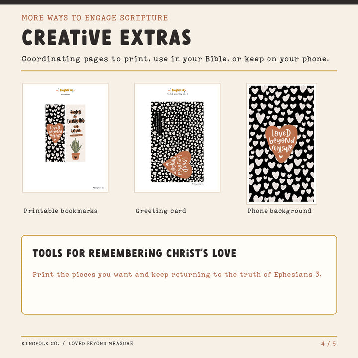 Loved Beyond Measure | Digital Bible Study Bundle - Kingfolk Co