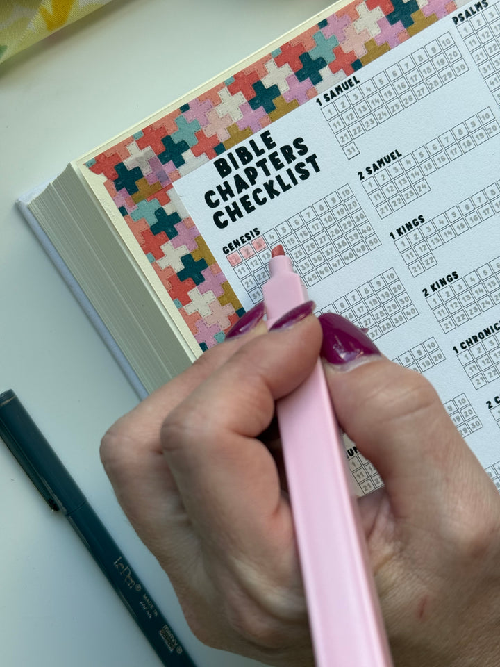 Chapter Check Off Bible Chapters Checklist (Printed Version) – Kingfolk Co