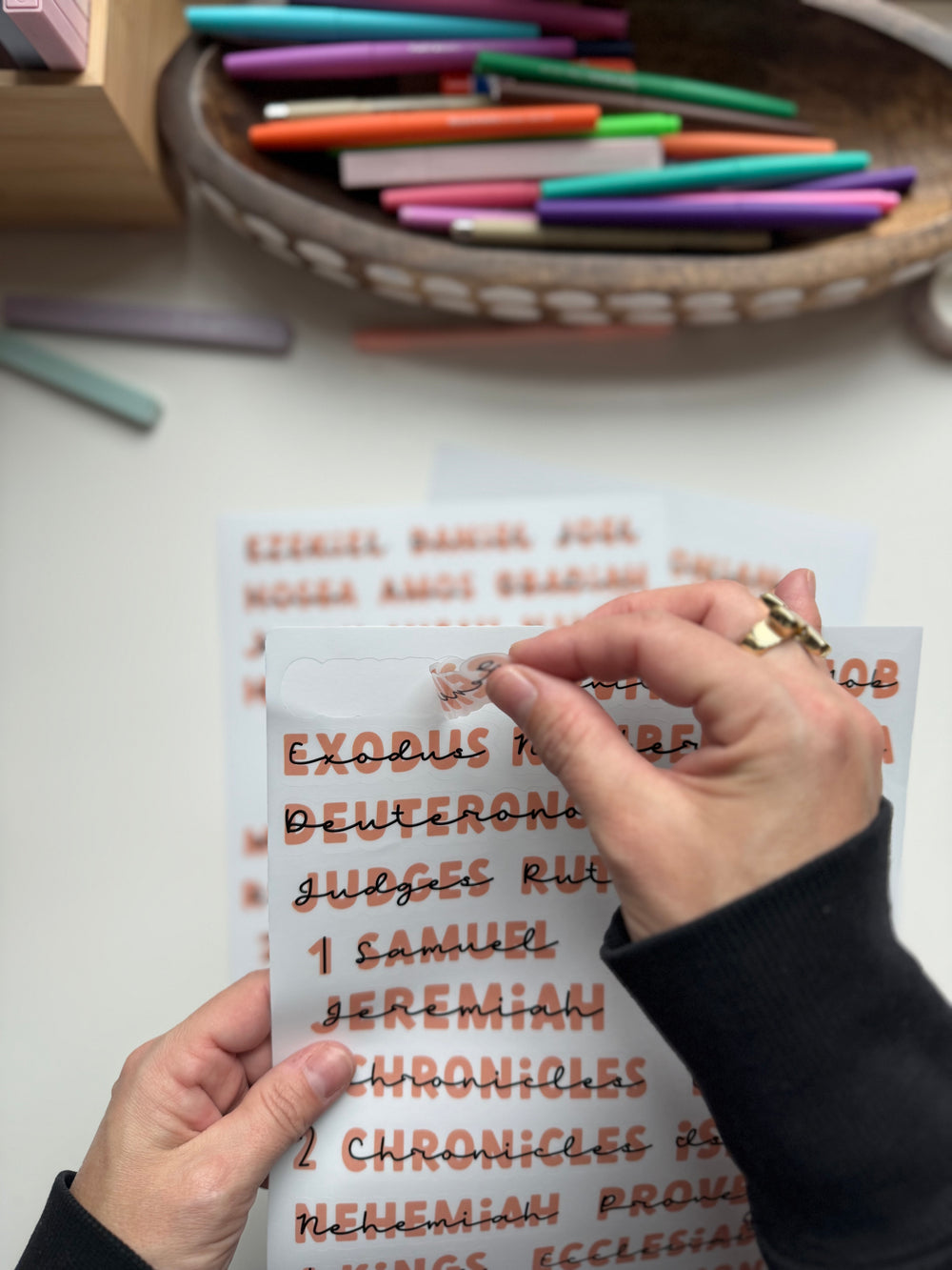 Books of the Bible Header Stickers – Kingfolk Co