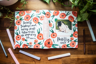 Orange Poppies ESV Journaling Bible - Legacy Collection - Kingfolk Co