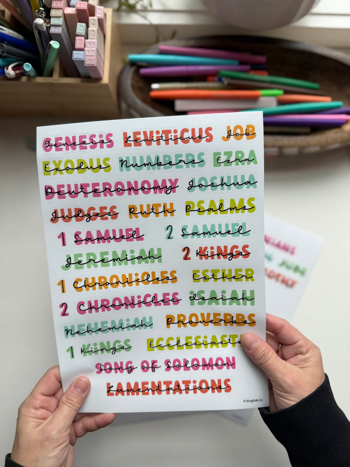 Books of the Bible Header Stickers - Summer Vibe Edition – Kingfolk Co