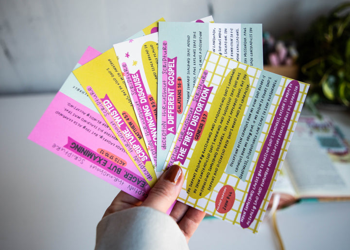 Deception throughout Scripture Mini Tip-in Sheet Bundle (Set of 5) - Kingfolk Co