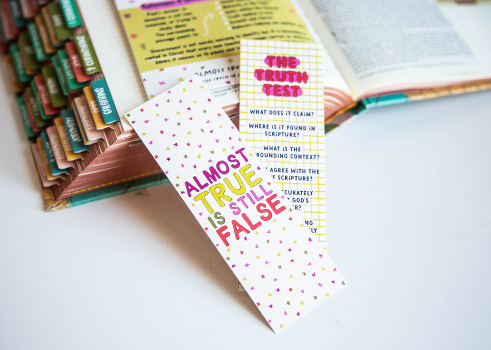 Almost True is Still False Card Stock Bookmark - Kingfolk Co