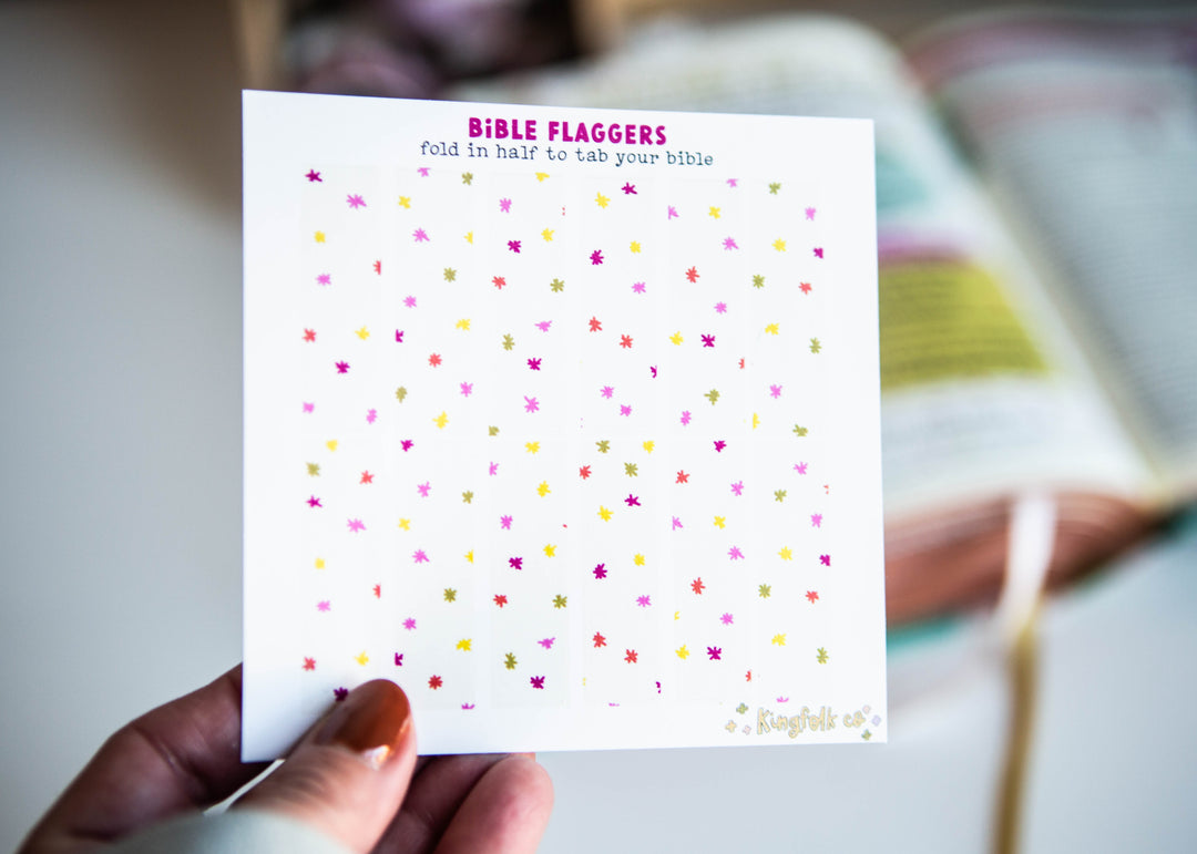 Almost True (cream with colorful starbursts) Bible Flaggers - Kingfolk Co