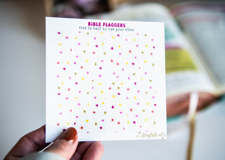 Almost True (cream with colorful starbursts) Bible Flaggers - Kingfolk Co