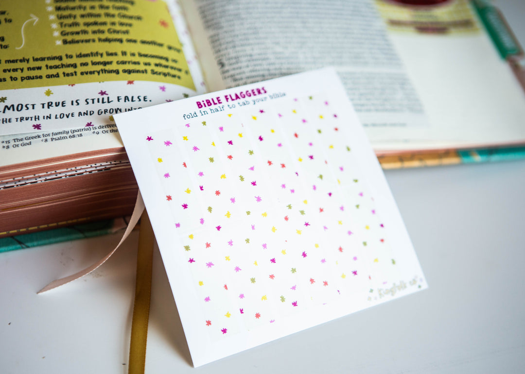 Almost True (cream with colorful starbursts) Bible Flaggers - Kingfolk Co