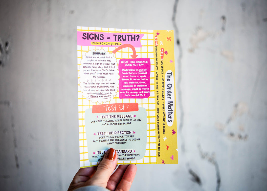 Signs = Truth? Tip-in Sheet - Kingfolk Co
