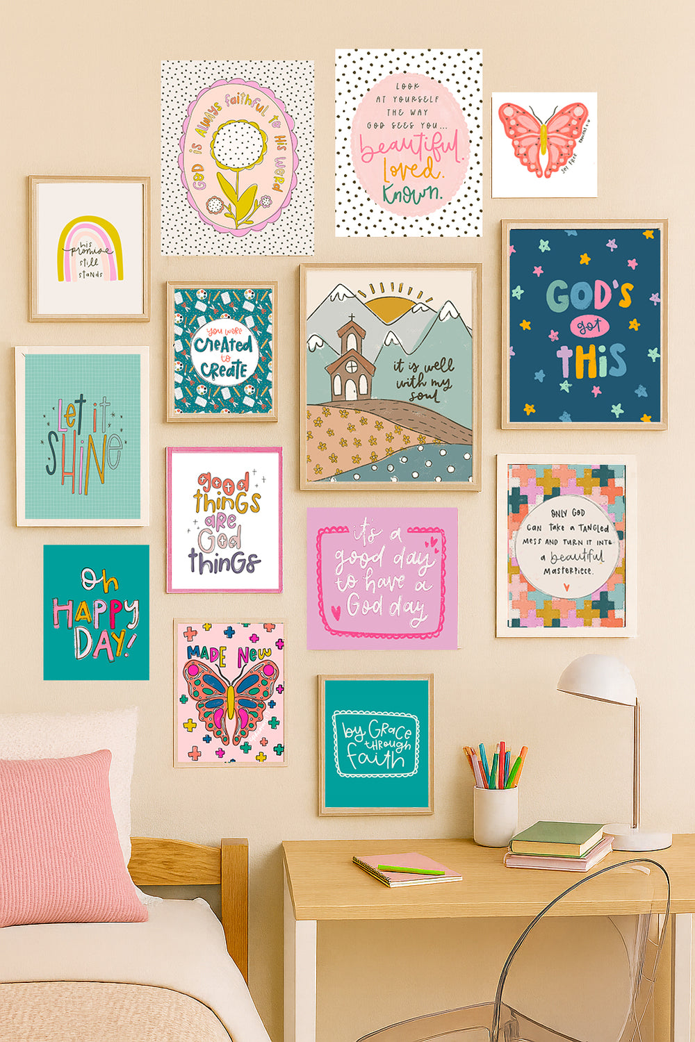 Christian Art Print Decor Bundle DIGITAL FILES - Kingfolk Co