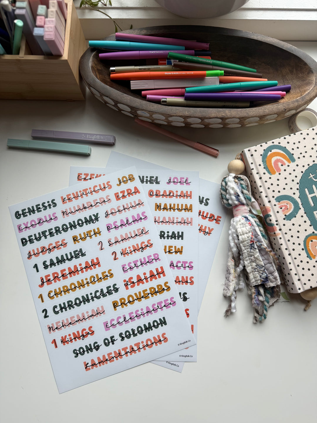 Books of the Bible Header Stickers – Kingfolk Co