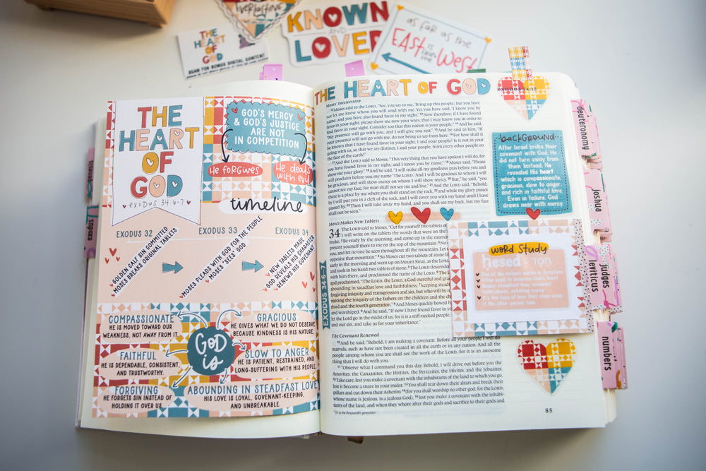 Heart of God Tip-in Sheet - Kingfolk Co