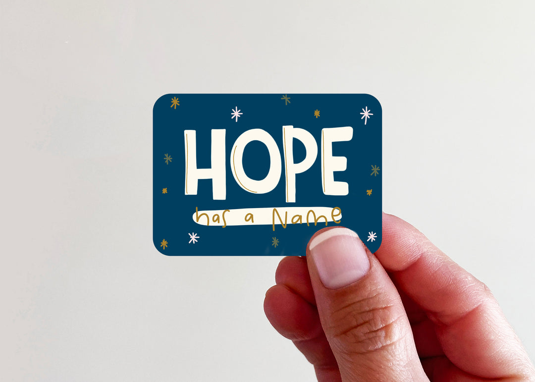 HOPE has a Name Thrill of Hope Theme Vinyl Sticker - Kingfolk Co