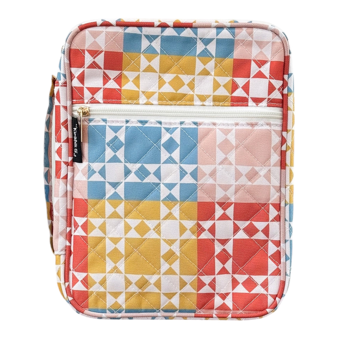 Quilted Vintage Squares Bible Cover - Kingfolk Co