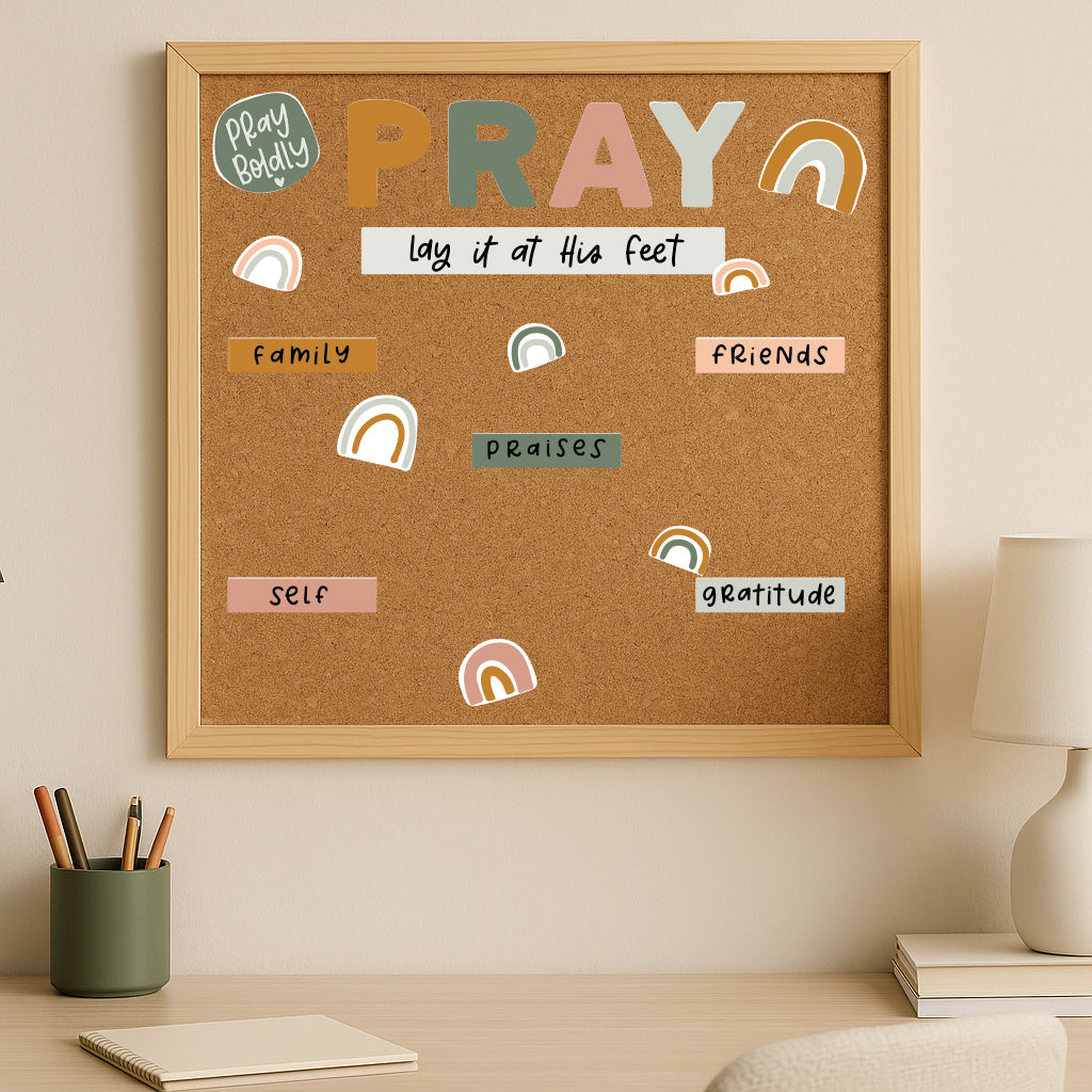 Boho Rainbow Prayer Board Kit