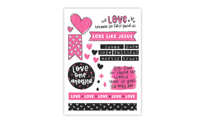 Love One Another Sticker Sheet - Kingfolk Co