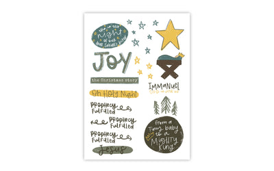 Christmas Night Joy Sticker Sheet - Kingfolk Co