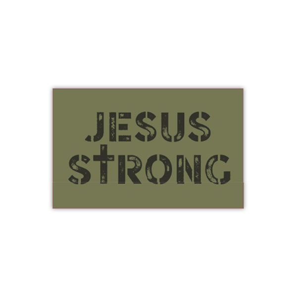 Jesus Strong Vinyl Sticker - Kingfolk Co