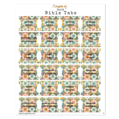 Quilt Bible Tabs - Kingfolk Co