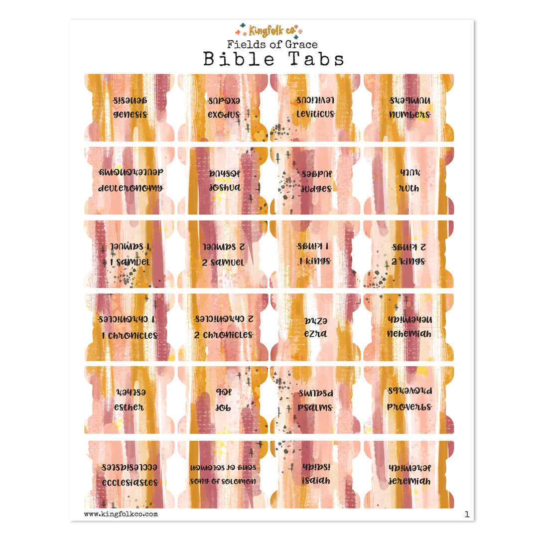 Fields of Grace Bible Tabs - Kingfolk Co