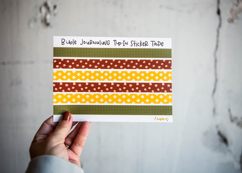 Seen & Unseen Tip-in TAPE Sticker Sheet - Kingfolk Co