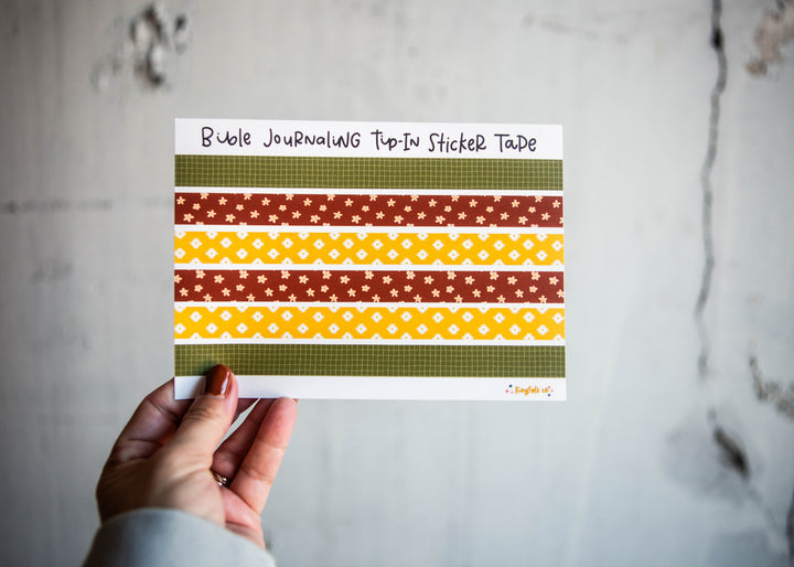 Seen & Unseen Tip-in TAPE Sticker Sheet - Kingfolk Co