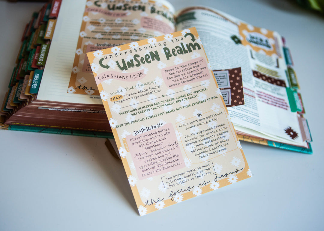 Understanding the Unseen Realm Col 1:15-20 Tip-in Sheet - Kingfolk Co