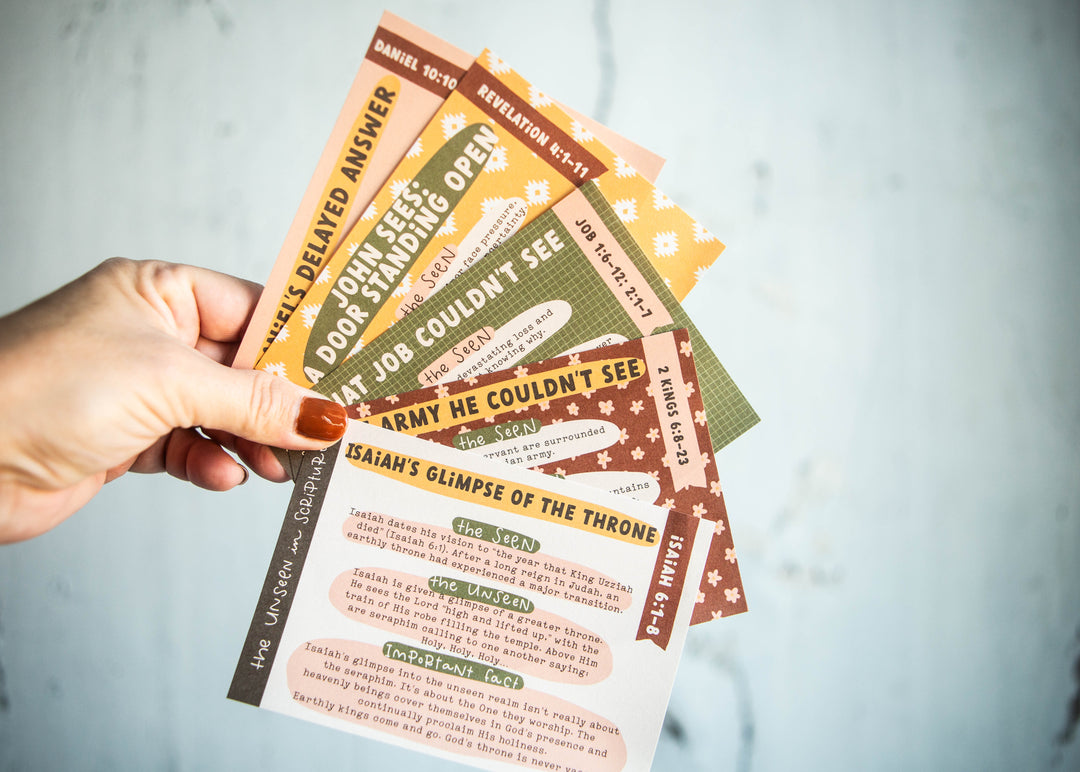 The Unseen in Scripture Mini Tip-in Sheet Bundle (Set of 5) - Kingfolk Co