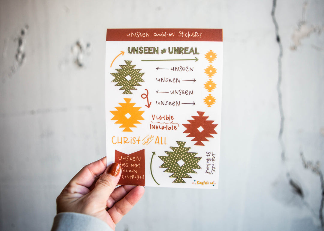 Seen & Unseen ADD-ON STICKER Sheet - Kingfolk Co