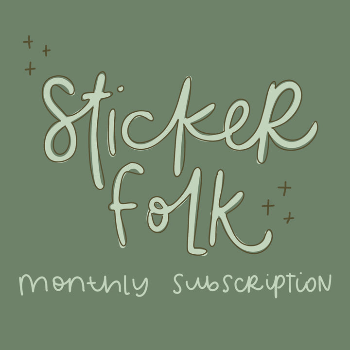 Sticker Folk - Monthly Subscription - Kingfolk Co