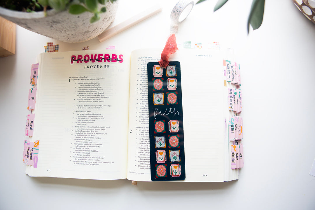 Faith Postmarks Acrylic Bookmark - Kingfolk Co