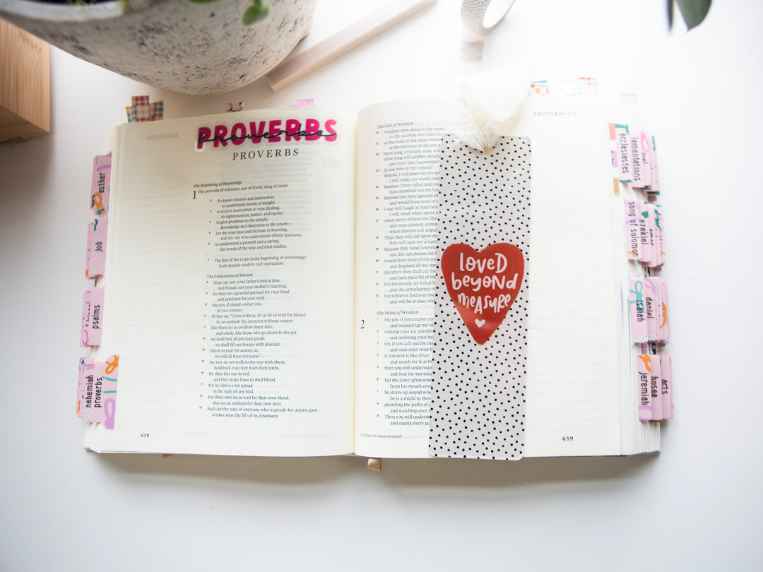 Loved Beyond Measure Acrylic Bookmark - Kingfolk Co