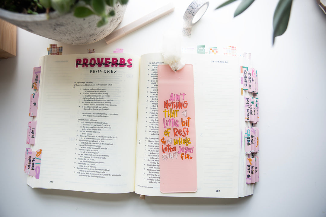 Ain't Nothing That a Little Bit of Rest Acrylic Bookmark - Kingfolk Co