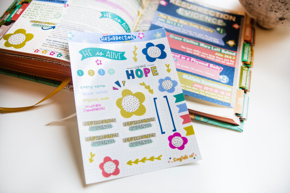 Resurrection ADD-ON Sticker Sheet - Kingfolk Co