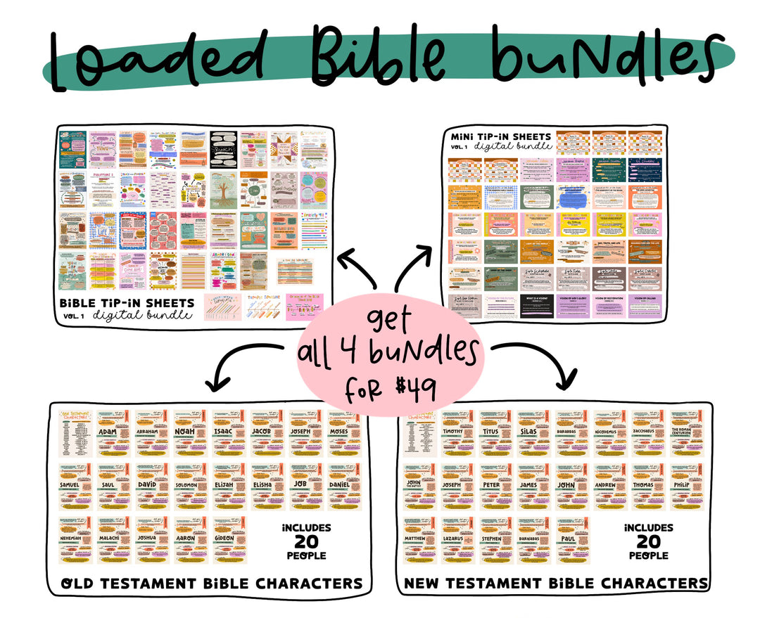 MEGA TIP-IN SHEET BUNDLE (all 4 bundles!) - Kingfolk Co