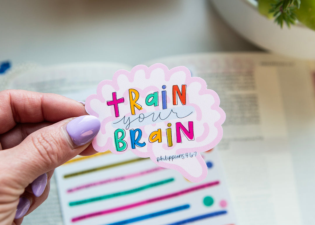 Train Your Brain Vinyl Sticker - Kingfolk Co