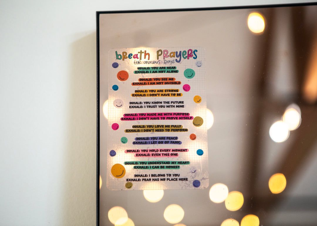 Breath Prayers Mirror Cling - Kingfolk Co