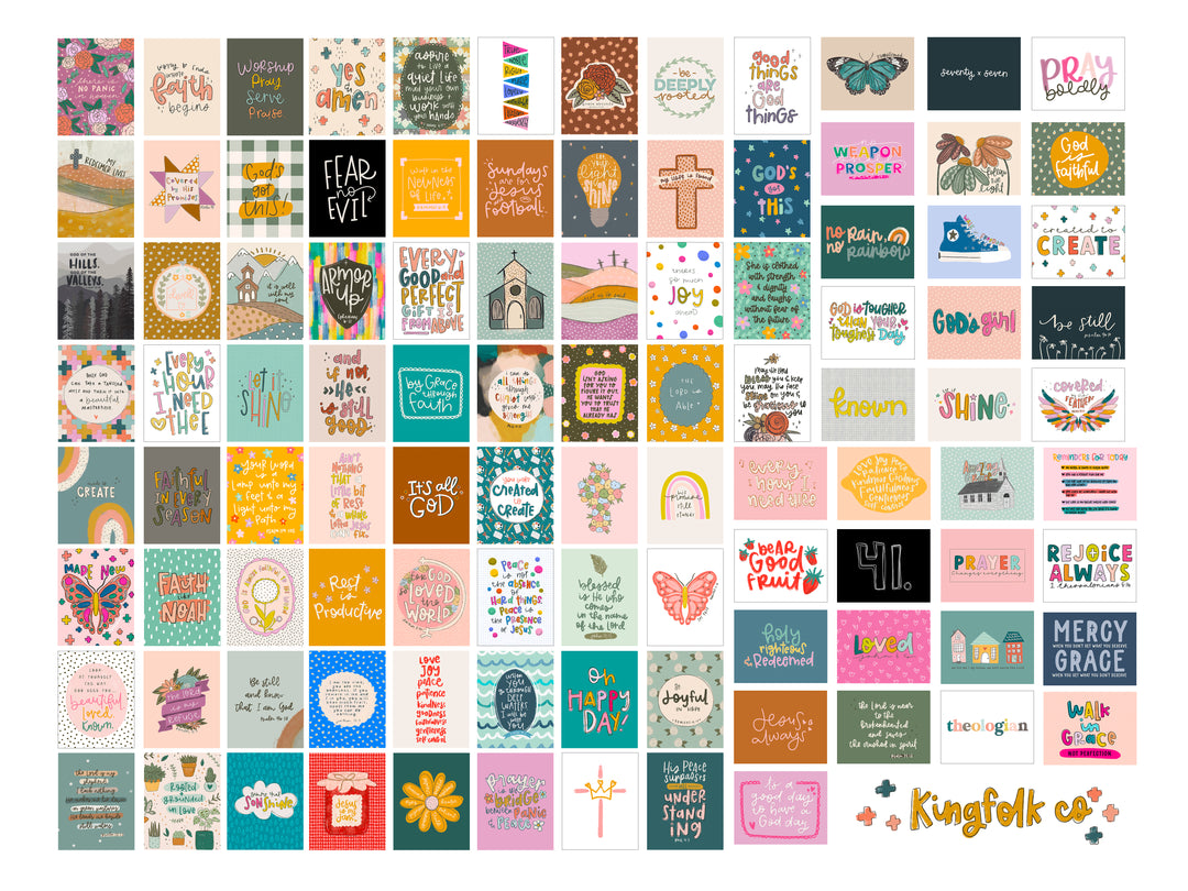 Christian Art Print Decor Bundle DIGITAL FILES - Kingfolk Co