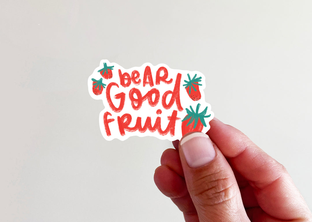 Bear Good Fruit Vinyl Sticker - Kingfolk Co