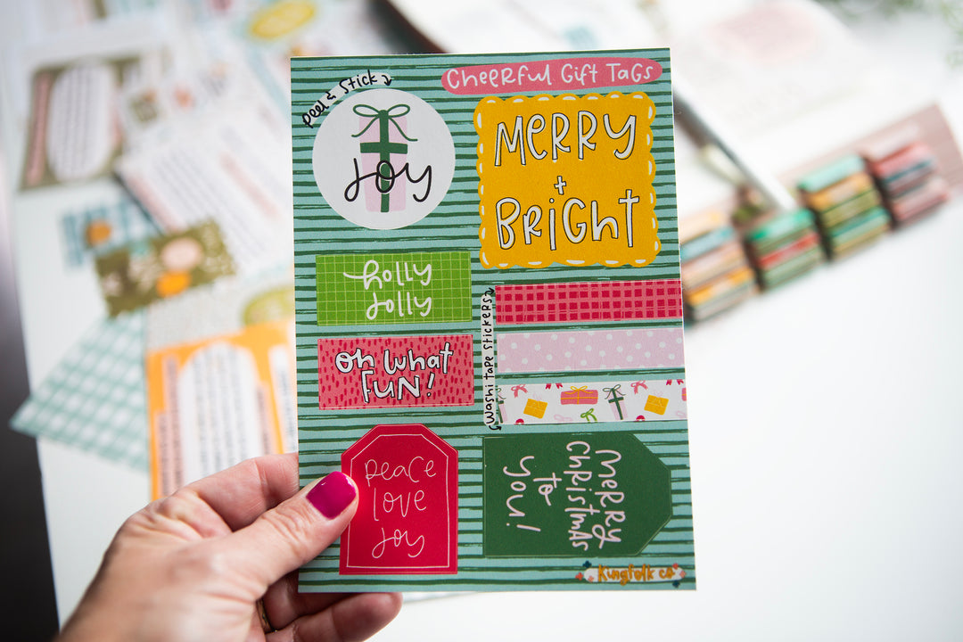 Cheerful Giver GIFT TAG STICKER SHEET - Kingfolk Co