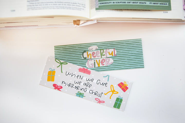 Cheerful Giver bookmark