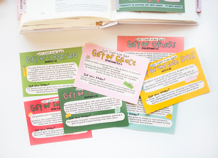 Gifts Given in the Bible Mini Tip-in Sheet Bundle (Set of7)