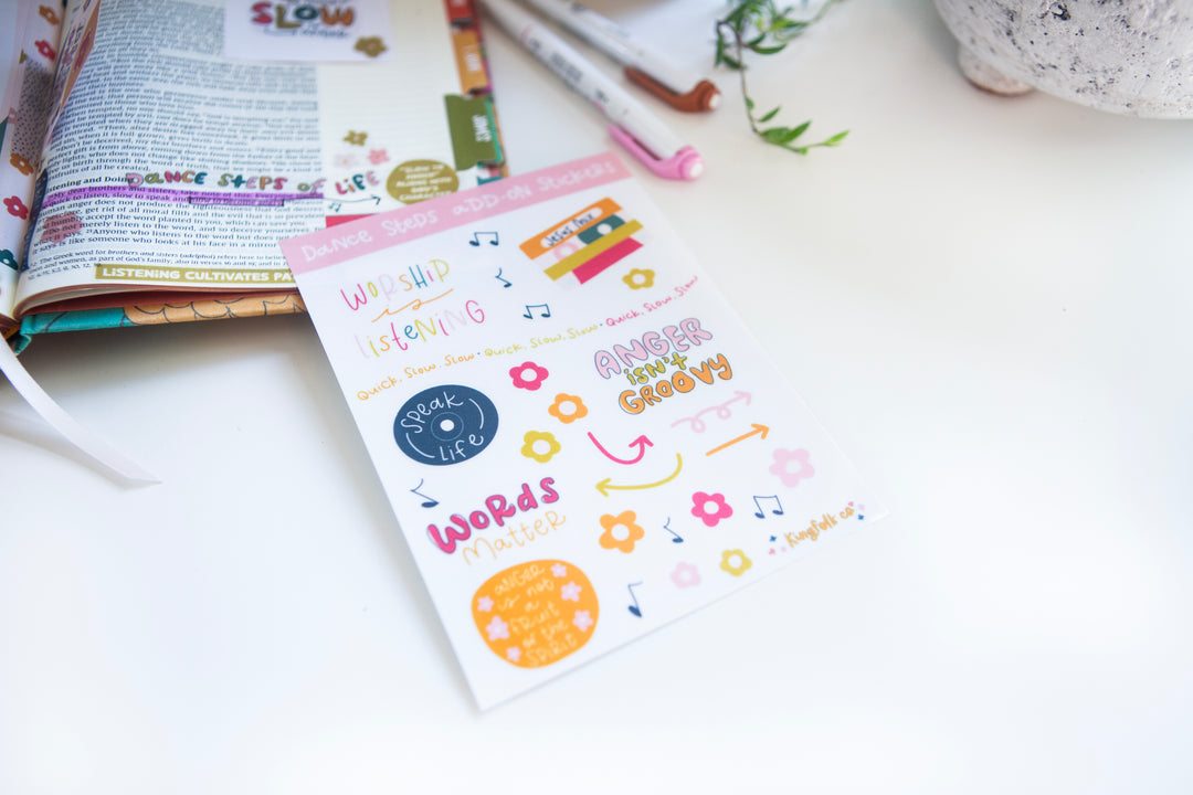 Dance Steps ADD-ON Sticker Sheet - Kingfolk Co