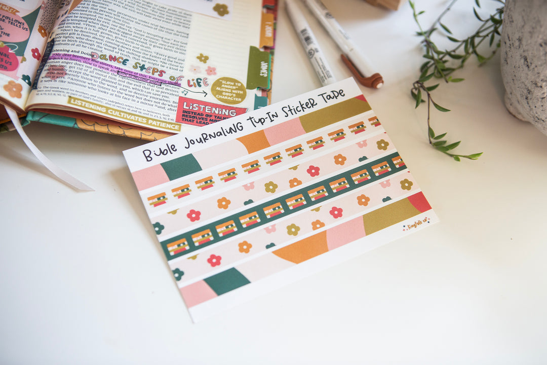 Dance Steps Tip-in TAPE Sticker Sheet - Kingfolk Co