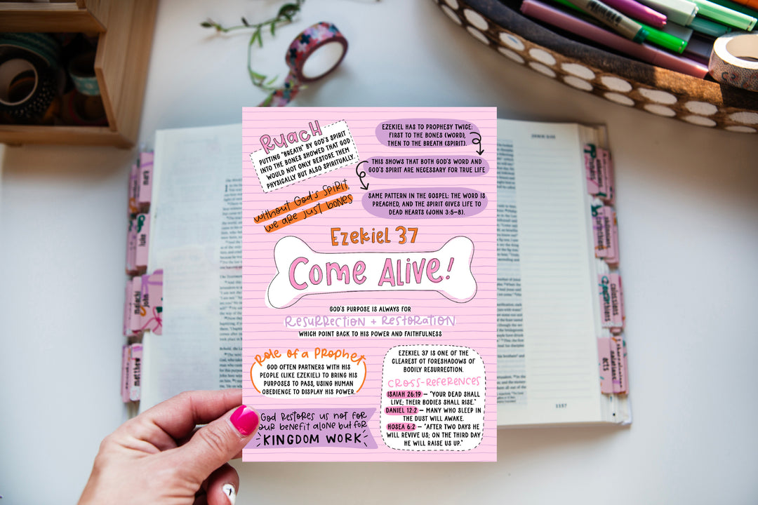 Come Alive (Dry Bones) Tip-in Sheet - Kingfolk Co