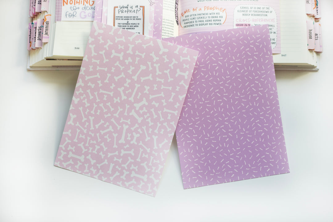 Dry Bones Scrapbook Sheet Set - Kingfolk Co