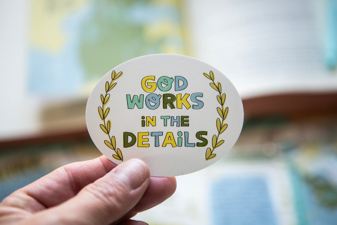 God is in the Details Vinyl Sticker - Kingfolk Co